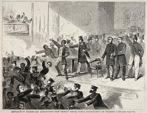 Vertreibung von Schwarzen und Abolitionisten aus dem Tremont-Tempel, Boston, Massachusetts..., 1860 von Winslow Homer