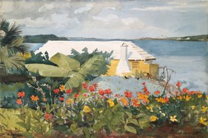 Blumengarten und Bungalow, Bermuda