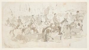 General McClellans Sechstes Kavallerieregiment, Einschiffung in Alexandria nach Old Point Comfort von Winslow Homer
