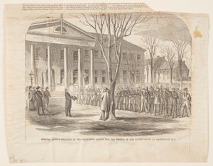 General Thomas vereidigt die Freiwilligen, die in den Dienst der Vereinigten Staaten in Washington D.C. gerufen wurden