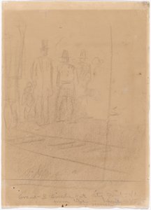 Grant und Lincoln in City Point, Virginia (recto) von Winslow Homer