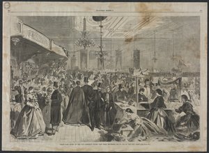 Großer Jahrmarkt im City Assembly Rooms, New York, Dezember 1861