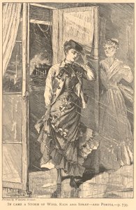 Ein Sturm aus Wind, Regen und Gischt kam herein - und Portia, aus The Galaxy, Dezember 1869