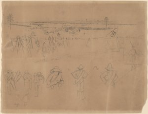 Aufstellungen und Gräben [recto] von Winslow Homer