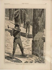 Holzfällerei im Winter von Winslow Homer