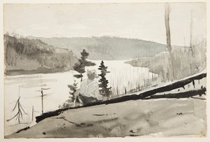 Bergfluss oder See