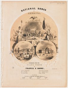 National Songs of America [Fünfseitiges Liedblatt] von Winslow Homer