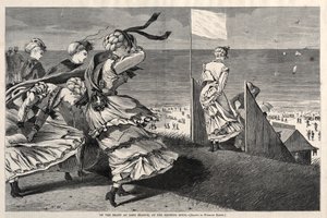 Auf der Klippe in Long Branch zur Badezeit von Winslow Homer