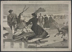 Unser nationales Wintervergnügen - Schlittschuhlaufen von Winslow Homer