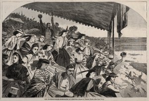 Unsere Wasserplätze - Pferderennen in Saratoga von Winslow Homer