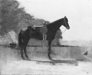 Sattelpferd im Bauernhof von Winslow Homer