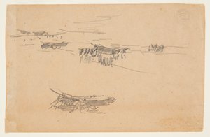 Skizzen von Dories auf Wagen von Winslow Homer