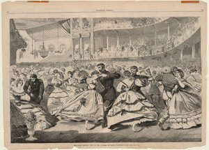 Der große russische Ball an der Musikakademie, 5. November 1863, aus Harper von Winslow Homer