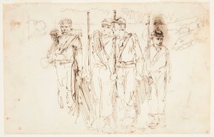 Die Verwundeten auf dem Marsch von Winslow Homer