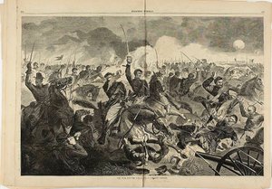 Der Krieg für die Union, 1862—Ein Kavallerieangriff von Winslow Homer