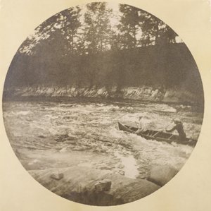 Thomas Johnston Homer II und Fred Collins beim Kanufahren von Winslow Homer