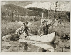 Fallenstellen in den Adirondacks von Winslow Homer