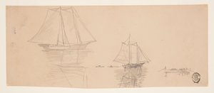 Zwei Schoner und Dories von Winslow Homer
