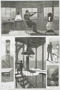Wachturm, Ecke Spring und Varick Streets, New York von Winslow Homer