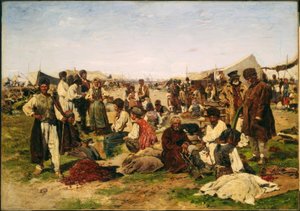 Jahrmarkt in Poltawa von Wladimir Jegorowitsch Makowski