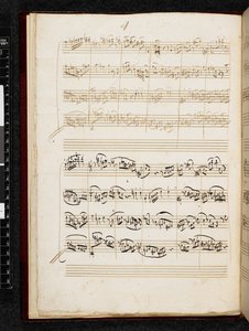 Adagio und Fuge in c-Moll, K. 546, Add. 28996, f.4v von Wolfgang Amadeus Mozart