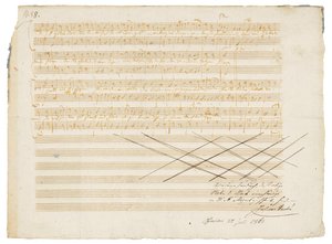 Autographes Musikmanuskript, Zwei deutsche Kirchenlieder, K.343