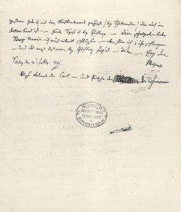 Wolfgang Amadeus Mozart (1756-1791) österreichischer Komponist. Eigenhändiger Brief an seine Frau Constanze von Wolfgang Amadeus Mozart