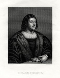 Giovanni Boccaccio, italienischer Autor und Dichter, 19. Jahrhundert von Woodman