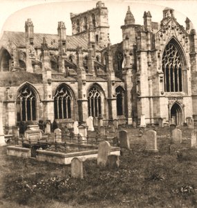 Melrose Abbey, Melrose, Schottland, 1896 von Works and Sun Sculpture Studios