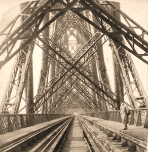Die große Forth-Brücke, Schottland, 1896 von Works and Sun Sculpture Studios