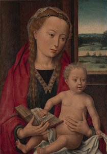 Jungfrau und Kind, ca. 1490-94 von Workshop of Hans Memling