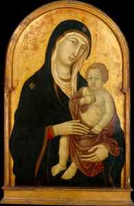 Madonna und Kind von Workshop of Ugolino da Siena