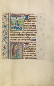 Die Pietà; Heiliger Johannes der Evangelist von Workshop of Willem Vrelant