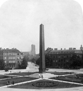 Karolinenplatz, München, Deutschland, um 1900