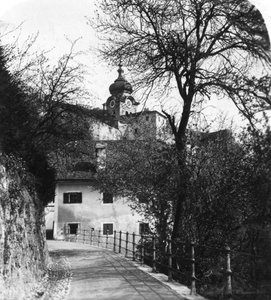 Stift Nonnberg, Salzburg, Österreich, um 1900er Jahre von Wurthle and Sons