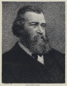 Jean Francois Millet, französischer Maler (Lithografie)