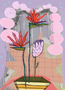 Lebendige tropische Blumen