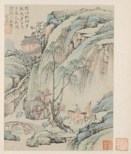 Album mit saisonalen Landschaften, Blatt B (vorheriges Blatt 1) von Xiao Yuncong