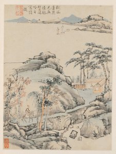 Album mit saisonalen Landschaften, Blatt F (vorheriges Blatt 5) von Xiao Yuncong