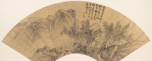 Landschaft mit Figur