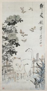 Katze und Schmetterling