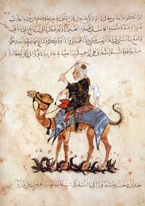 Abou Zayd auf seinem Kamel, aus Maqamat von Al Hariri, ca. 1240