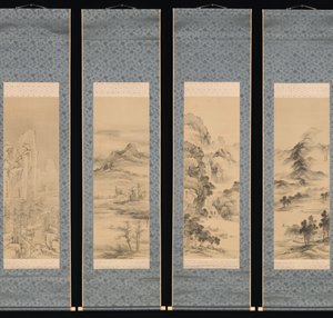 Landschaften der vier Jahreszeiten, 1848 von Yamamoto Baiitsu