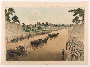 Admiral Sperry und Gefolge auf dem Weg zum Kaiserpalast von Yamamoto Shoun