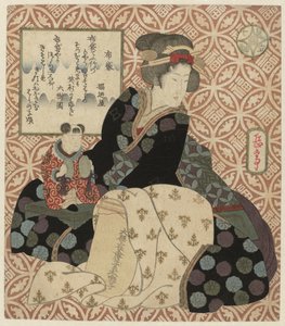 Der Gott Hotei von Yashima Gakutei