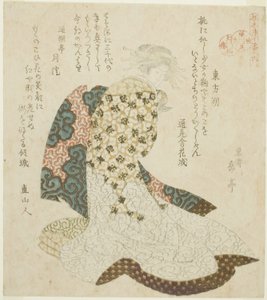 Dongfang Shuo, aus der Serie "Leben der taoistischen Unsterblichen parodiert von Kurtisanen - Eine Serie von sieben" von Yashima Gakutei