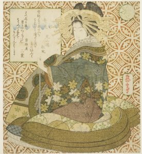 Jurojin, aus der Serie "Eine Parodie der sieben Glücksgötter (Mitate shichifukujin)" von Yashima Gakutei