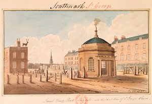 Mautstelle an der Great Dover Road, Southwark, London von Yates