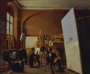 Atelier des Malers Graf Vasily Maksutov, 1858