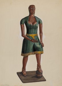 Zigarrenladen-Indianer, 1935-1942 von Yolande Delasser